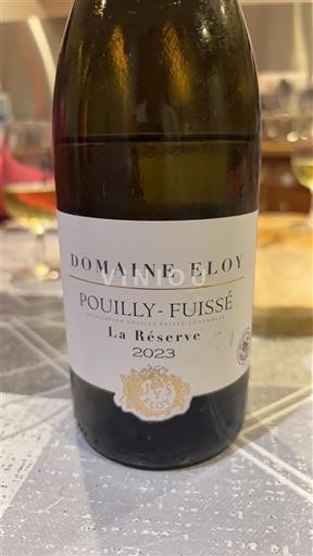Burgundi Pouilly-fuissé Domaine Eloy La réserve 2023