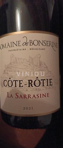 Rona dolina Côte-rôtie Domaine Bonserine La Sarrasine 2021