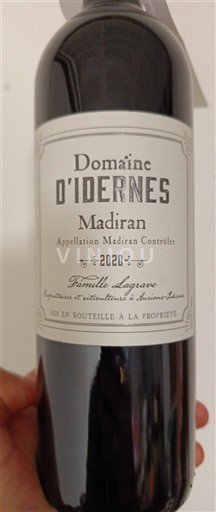 Sudoeste Madiran Domaine Idernes 2020