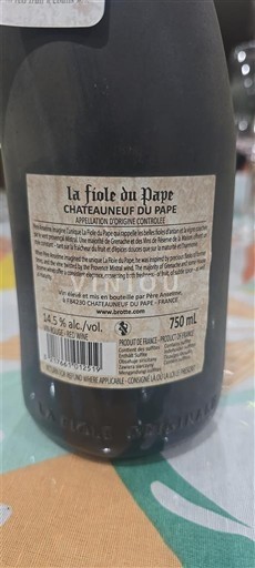 Rona dolina Châteauneuf-du-Pape La Fiole du Pape 2021