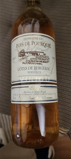 Lounais-Ranska Côtes-de-bergerac Domaine Bois de Pourquié 1997