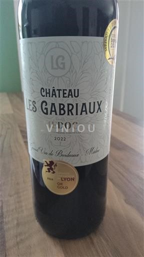 Bordeaux Médoc Château Les Gabriaux 2022