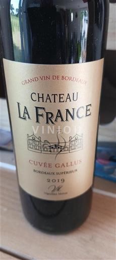 Bordeaux Bordeaux superiore Château La France Gallus 2019
