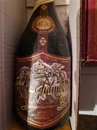 Borgoña Gevrey-Chambertin Premier Cru Philippe Leclerc Combes aux Moines 1989