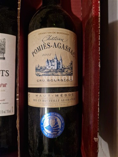 Bordeaux Haut-Médoc Cru Bourgeois Château Pomiès Agassac 2002