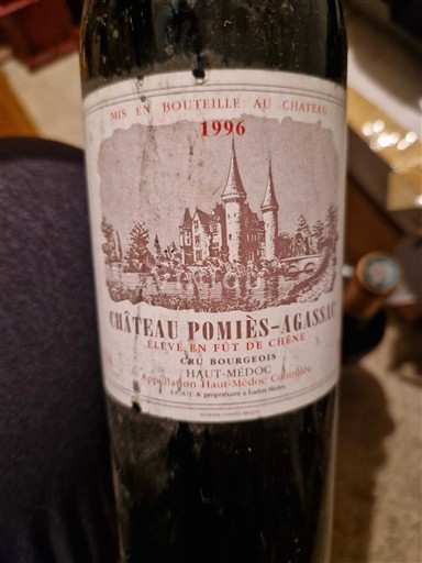 Bordeaux Haut-Médoc Cru Bourgeois Château Pomiès Agassac 1996