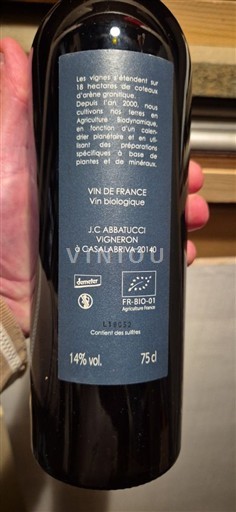 Corsica Not Specified Domaine Comte Abbatucci 2018