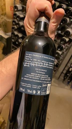 Corse Không được chỉ định Domaine Comte Abbatucci 2018