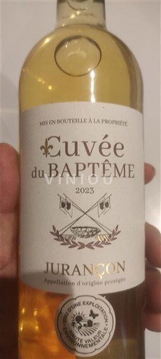 Jihozápad Jurançon Cuvée du Baptême 2023