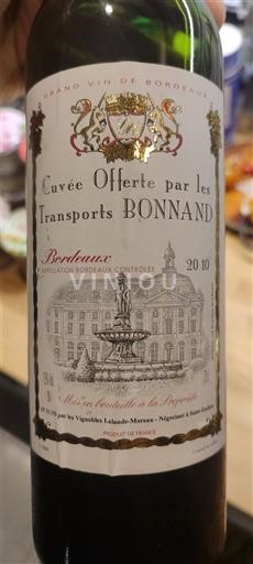 Bordeaux Offerte par les Transports BONNAND 2010