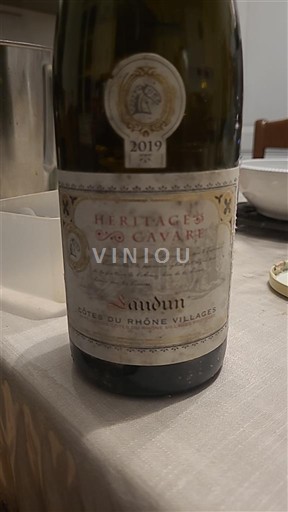 Rona dolina Côtes-du-Rhône-Villages Héritages de Cavare Landun 2019