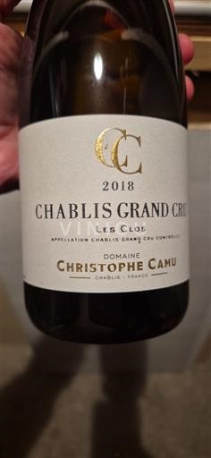 Burgundsko Chablis Grand Cru Christophe Camu Les Clos 2018