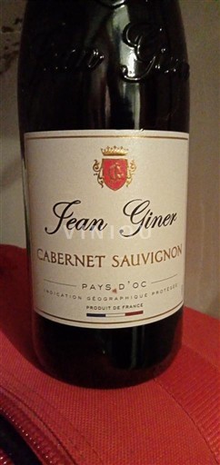 Languedoc-Roussillon Pays d'Oc Jean Giner Cabernet Sauvignon Non-Vintage