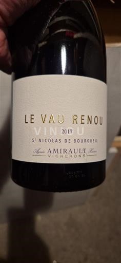 Loire Valley Saint-Nicolas-de-Bourgueil Amirault Le Vau Renou 2017