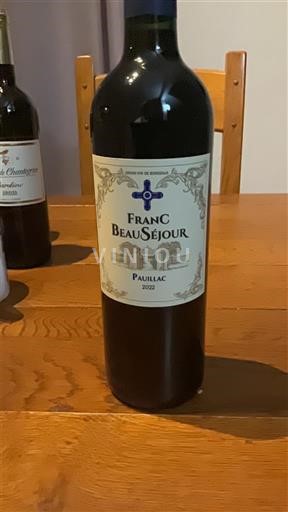 Bordeaux Pauillac Franc Beauséjour 2022