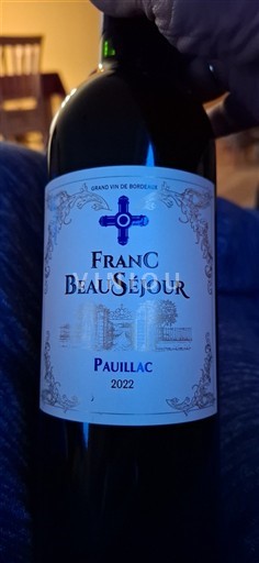Bordeaux Pauillac Franc Beauséjour 2022