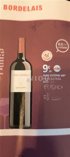 Bordeaux Saint-Estèphe Puy Castera 2023