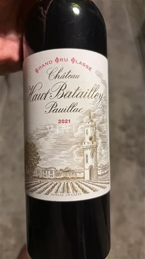 Bordeaux Pauillac Grand Cru Château Haut-Batailley 2021