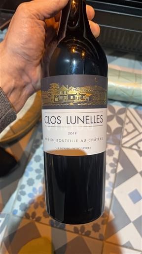 Bordeaux Castillon-côtes-de-bordeaux Clos Lunelles 2019