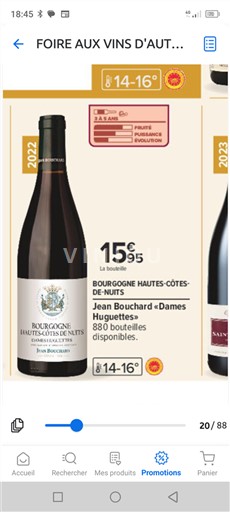 Bourgondië Hautes Côtes de Nuits Jean Bouchard Dames Huguettes 2022