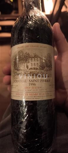 Bordeaux Saint-Julien Grand Cru Château Saint-Pierre 1996