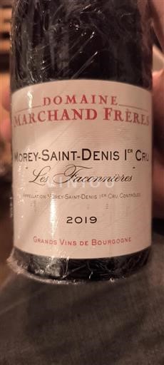 Bourgondië Morey-saint-denis Premier Cru Domaine Marchand Frères Les Faconnières 2019