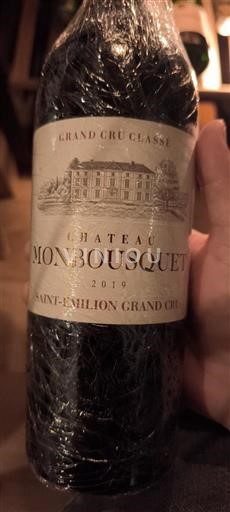 Bordeaux Saint-Émilion Grand Cru Grand Cru Château Monbousquet 2019
