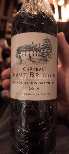 Bordeaux Saint-Émilion Grand Cru Château Haut-Brisson 2014