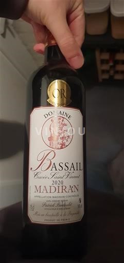 Sud-Ouest Madiran Domaine Bassail Jean Vicent 2020