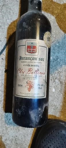 Sydväst Jurançon Clos Bellevue Boisée 2004