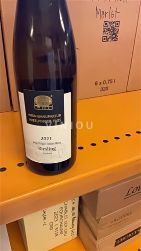 Baden Niet gespecificeerd Weinmanufaktur Ingelfinger Fass Ingelfinger Hoher Berg Riesling 2021