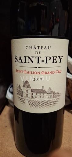 Bordeaux Saint-Émilion Grand Cru Château Saint-Pey 2019