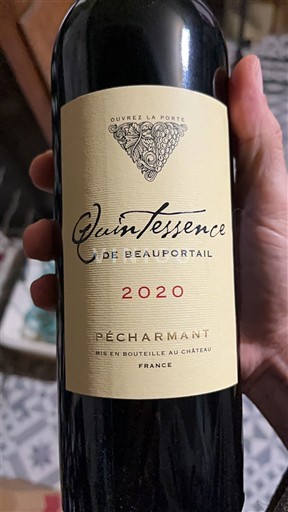 Southwest Pécharmant Beauportail Quintessence 2020
