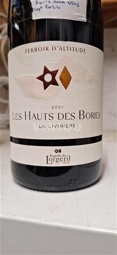 Languedoc Ospecificerad Famille de Lorgeril Les Hauts des Bories 2021
