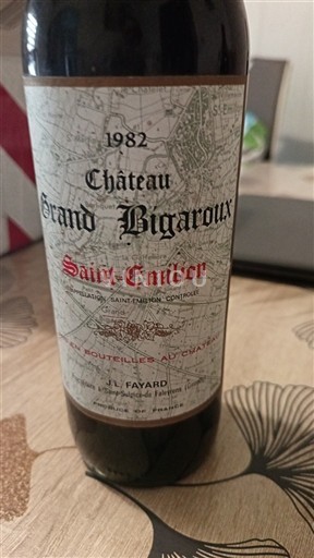 Bordeaux Saint-Émilion Château Grand Bigaroux 1982