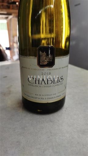 Burgundi Chablis Jean Collet & Fils 2018