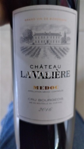 Bordeaux Médoc Château La Valière 2016
