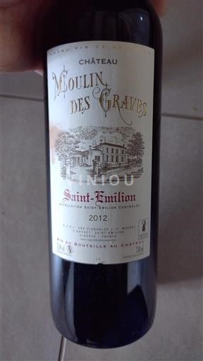 Bordeaux Saint-Émilion Château Moulin des Graves 2012