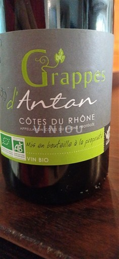 Rhône-dalen Côtes-du-Rhône Grappes Antan Ikke årgangsbestemt