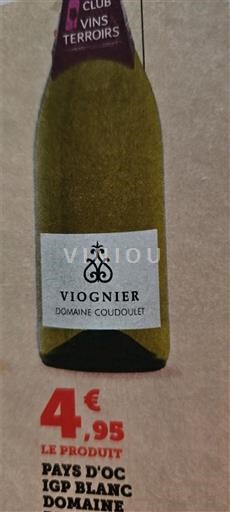 Languedoc och Roussillon Pays d'Oc Domaine Coudoulet Viognier Icke årgångsbetecknad