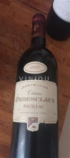 Bordeaux Pauillac Grand Cru Château Pedesclaux 2000