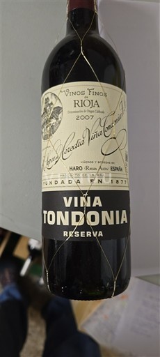 La Rioja rioja Lopez de Heredia Viña Tondonia Viña Tondonia Reserva 2007
