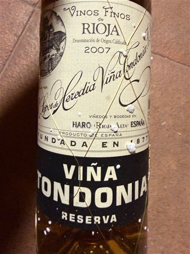 La Rioja Rioja Lopez de Heredia Viña Tondonia Viña Tondonia Reserva 2007