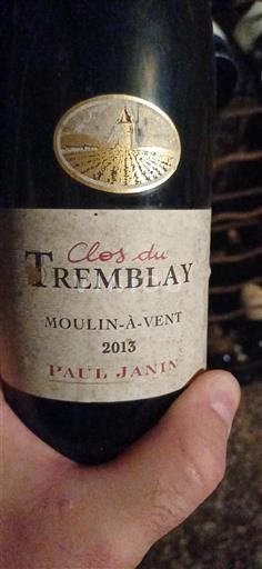 Beaujolais Moulin-à-vent Domaine Paul Janin Clos du Tremblay 2013