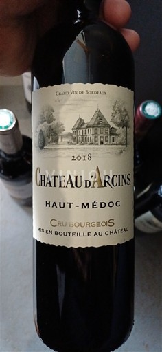 Bordeaux Haut-Médoc Cru Bourgeois Château Arcins 2018