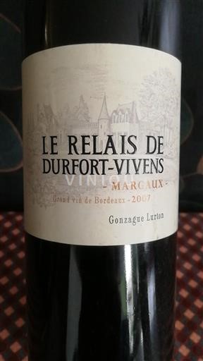Burdeos Margaux Durfort-Vivens Le Relais de 2007