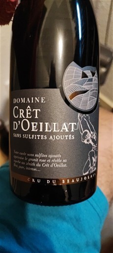 Beaujolais Domaine Crêt Oeillat 2022