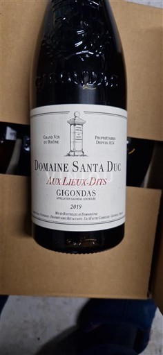 Vallée du Rhône Gigondas Domaine Santa Duc Aux Lieux-Dits 2019
