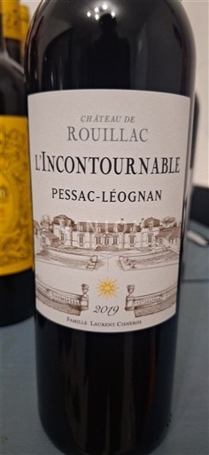 Bordeaux Pessac-Léognan Château Rouillac L'Incontournable 2019