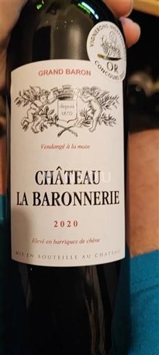 Bordeaux Château La Baronnerie Grand Baron 2020